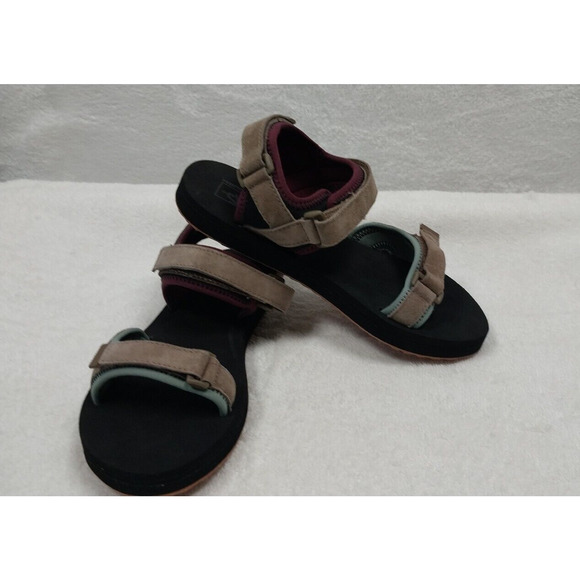 VANS Tri-Lock Outdoor Suede-Walnut Sandals Adjustable Straps SIZE 7 WOMENS - Picture 5 of 9